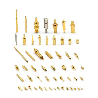 Conector de pin Pogo de latón a medida Pin de Pogo de tornillo M3 de resorte