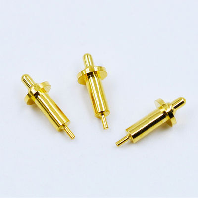 120g ± 20% de fuerza de resorte DC12V de latón Pogo Pin para conexión a través del agujero