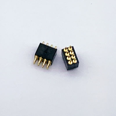 Conector POGO de 1,27 mm de ancho de banda y 8 pines de resorte para conexiones duraderas