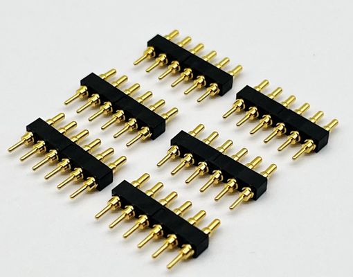 Conector POGO de 1,27 mm de ancho de banda y 8 pines de resorte para conexiones duraderas