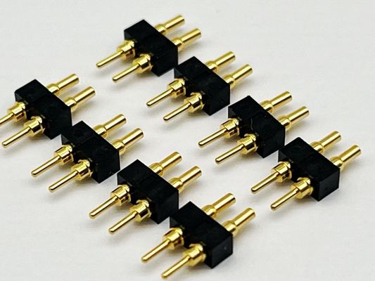 Conector POGO de 1,27 mm de ancho de banda y 8 pines de resorte para conexiones duraderas