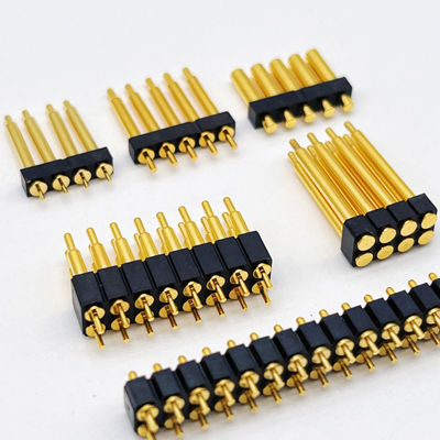 Tipo de soldadura Pogo Pin conector 2.54mm Pitch 1x5P macho de resorte cargado Pogo Pin