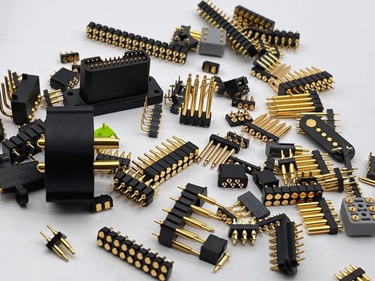 Tipo de soldadura Pogo Pin conector 2.54mm Pitch 1x5P macho de resorte cargado Pogo Pin