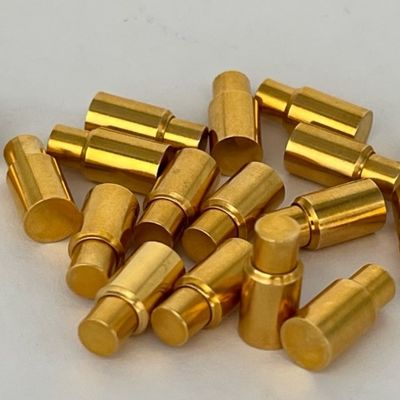 6.0mm C6801 de latón Pogo Pin SMT Conector Tipo de soldadura Revestido de oro Personalizado