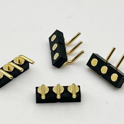 3p 2.54mm de resorte cargado mujer de plumaje de bola magnético Pogo Pin conector