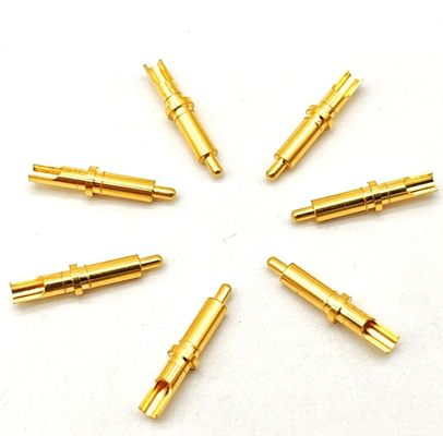 Conector de pin Pogo de alta corriente DC 12V Material de cargas de resorte de aleación de zinc