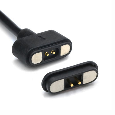 IP67 PCB resistente al agua Conector de pin Pogo femenino Cable magnético con revestimiento de oro y resistencia a los contactos máxima de 50 mohm