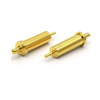 Conector de pines de latón de alta precisión C6801 Pogo, con carga de resorte, tipo "dip" con chapa de oro