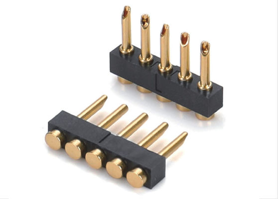 2.54mm Pitch Pogo Pin Conector Tipo de soldadura Pogo Pin femenino 1x05P
