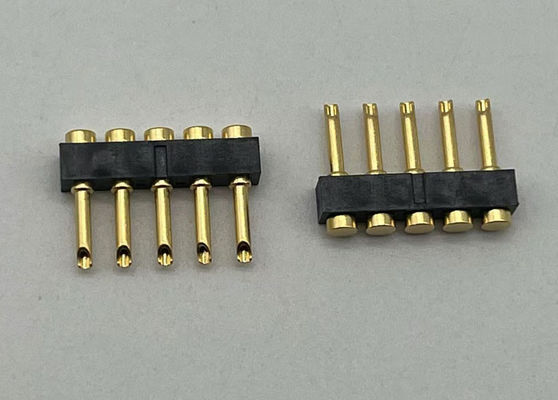 2.54mm Pitch Pogo Pin Conector Tipo de soldadura Pogo Pin femenino 1x05P