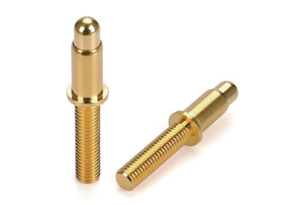 Tipo de hilo Pogo Pin Conector de latón Dia8.0 Pogo Pin cargado con resorte