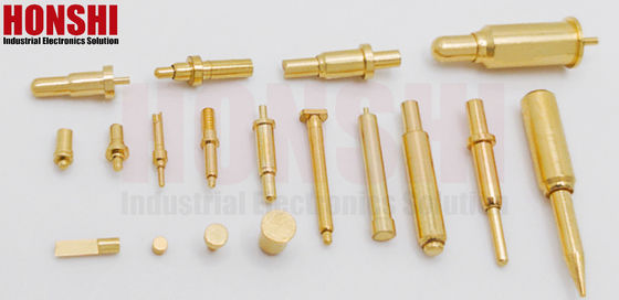 Tipo de hilo Pogo Pin Conector de latón Dia8.0 Pogo Pin cargado con resorte