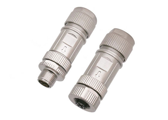 Conector de código circular M12 X Ethernet 8 pin Conector de conector de conector de conector de conector de conector de conector de conector