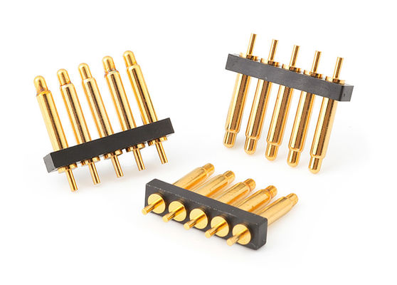 2.54mm 5pin Pogo Pin Conector Tipo de zambullida para conector de alfiler de primavera