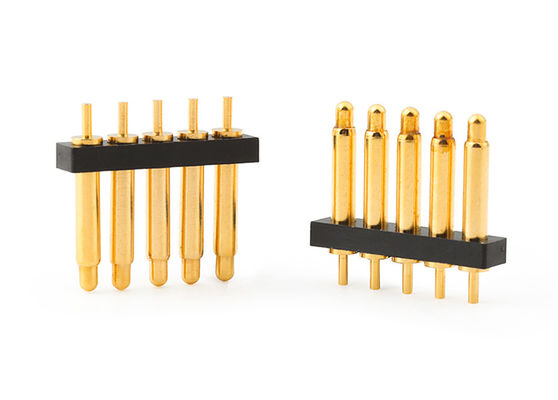 2.54mm 5pin Pogo Pin Conector Tipo de zambullida para conector de alfiler de primavera