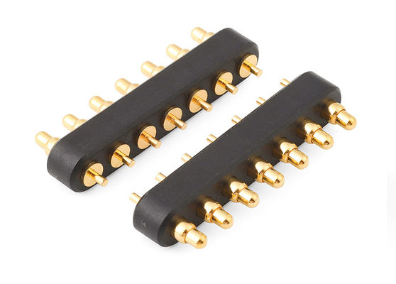 Electrónica 7pin conector cargado de resorte con conector Pogo Pin de 2,54 mm de altura