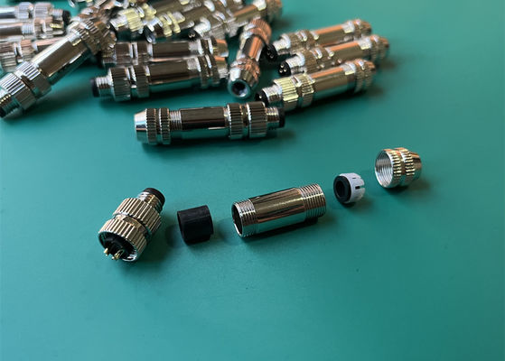 M8 IP67 Conector circular Conector de tipo de ensamblaje de pines