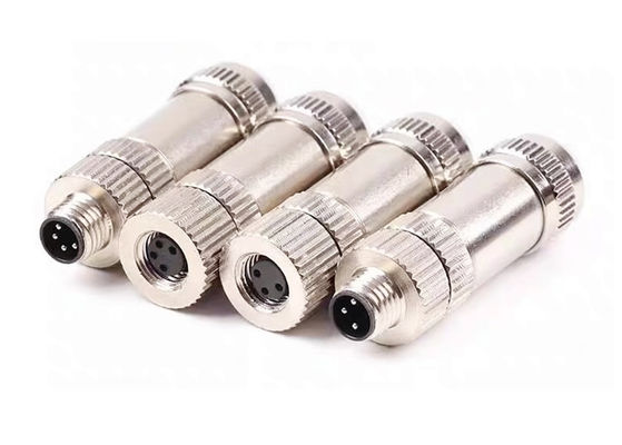M8 IP67 Conector circular Conector de tipo de ensamblaje de pines
