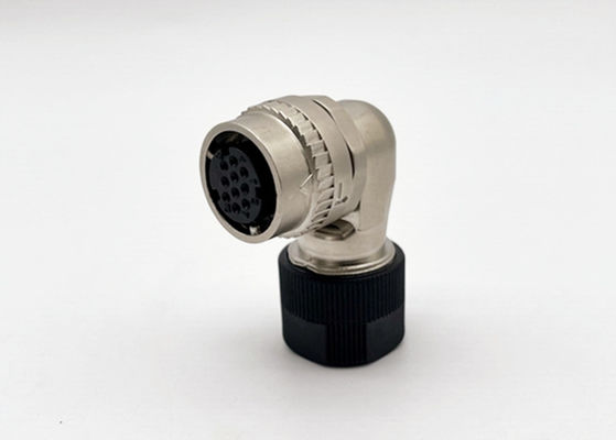 Conector circular CM10 de bloqueo por un toque 2 pin 10 pin de ángulo derecho