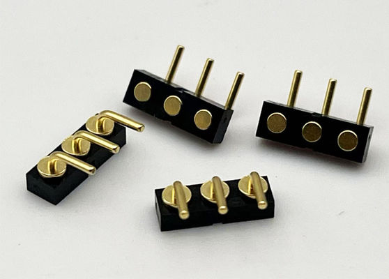 3p 2.54mm de resorte cargado mujer de plumaje de bola magnético Pogo Pin conector