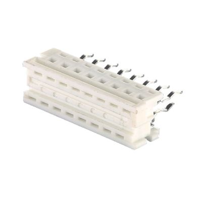 1.27mm Conector de IDC de color blanco 4 6 8 10 20 24 conector de cable plano