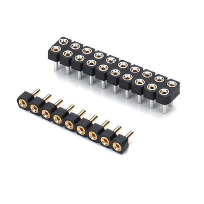 2.0 mm Cabeza de pin redonda masculina Conector de PCB de doble fila Cabeza de pin mecanizada