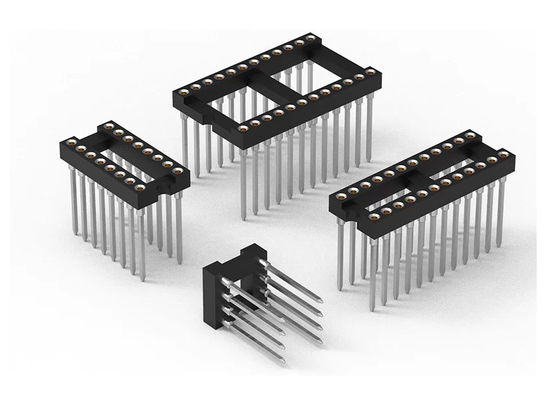 Encabezado de pin redondo de tipo SMT PCB H3.0mm 6 pin - 64 pin Socket IC