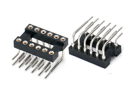 2.54mm IC Socket redondo conector de cabecera femenino SMT Tipo 6pin 10pin 28pin a través de 64pin