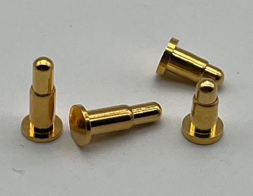 Conector de pin Pogo de latón 1A Precisión de corriente nominal mecanizada a través de pines Pogo agujero