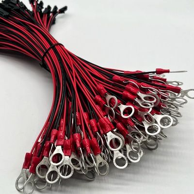 Conector femenino Molex 2.54mm 2P para terminal redondo M4 con cable de alambre UL1007 22AWG