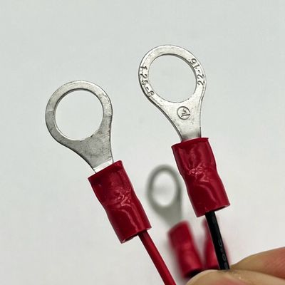 Conector femenino Molex 2.54mm 2P para terminal redondo M4 con cable de alambre UL1007 22AWG