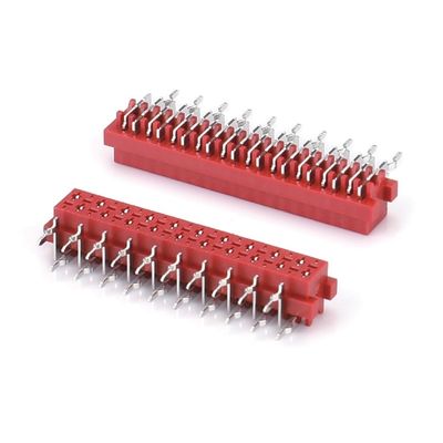 1.27mm Red IDC Socket Micro Match IDC 4/6/8/10/12/16/20/24 pin SMT Conector femenino