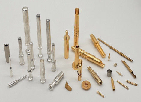 Pin de contacto mecanizado por CNC de latón ajuste de latón de enchufe de pin eléctrico pin redondo 10.0mm