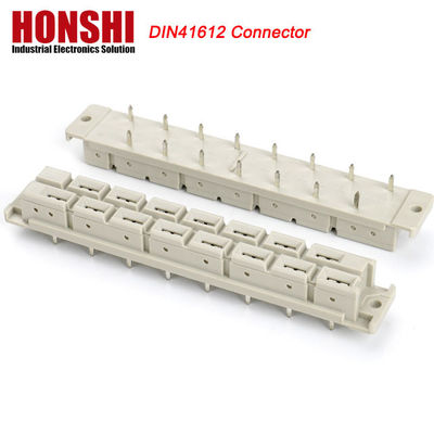 5.08mm DIN 41612 Conector 2 filas 15P Tipo de potencia femenina PCB vertical femenina 7 + 8 P 15Pin
