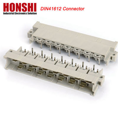 5.08mm DIN 41612 Conector 2 filas 15P Tipo de potencia femenina PCB vertical femenina 7 + 8 P 15Pin