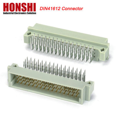 Euro Din 41612 conector 3 filas encabezado del enchufe macho conectores Eurocard 48 pin ángulo derecho