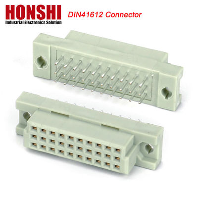 Euro Din 41612 conector 3 filas encabezado del enchufe macho conectores Eurocard 48 pin ángulo derecho