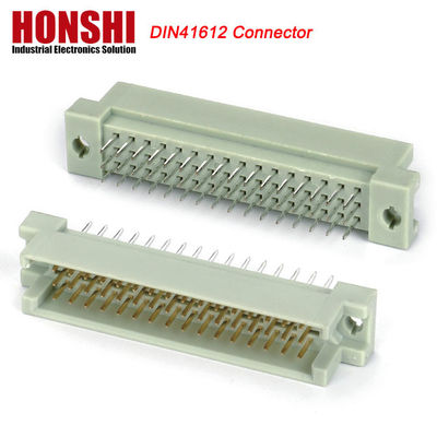 Euro Din 41612 conector 3 filas encabezado del enchufe macho conectores Eurocard 48 pin ángulo derecho
