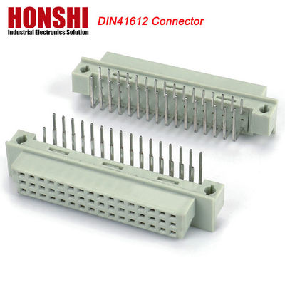 Euro Din 41612 conector 3 filas encabezado del enchufe macho conectores Eurocard 48 pin ángulo derecho