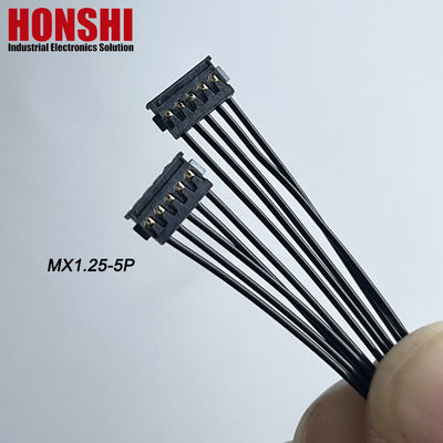 Cable de batería de doble extremo 5P MX1.2 MOLEX 78172 Conjunto de arneses de alambre terminal negro