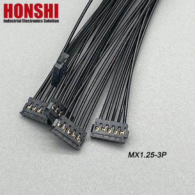 Cable de batería de doble extremo 5P MX1.2 MOLEX 78172 Conjunto de arneses de alambre terminal negro