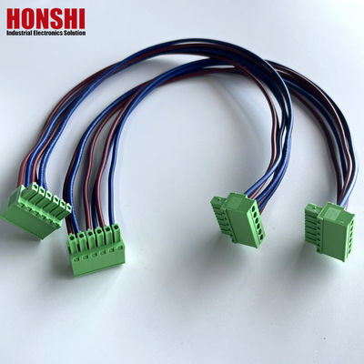3.5mm Mujer conectable terminal bloque de alambre y cables de ensamblaje Fabricante Arnés de cableado