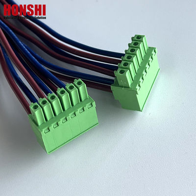 3.5mm Mujer conectable terminal bloque de alambre y cables de ensamblaje Fabricante Arnés de cableado