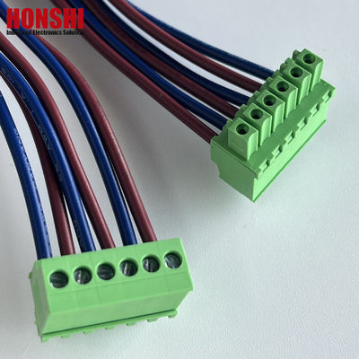 3.5mm Mujer conectable terminal bloque de alambre y cables de ensamblaje Fabricante Arnés de cableado