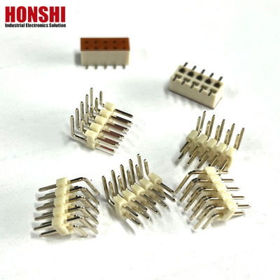 2.54mm Pin Header Dual Row 4 6 10 20 40P Conector de encabezado masculino PCB Pin Strip Opción blanca