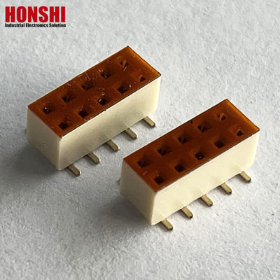 2.54mm Pin Header Dual Row 4 6 10 20 40P Conector de encabezado masculino PCB Pin Strip Opción blanca