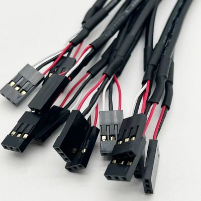 2.54mm Dupont línea masculina femenina Jumper alambre arnés Dupont cable de 15cm negro
