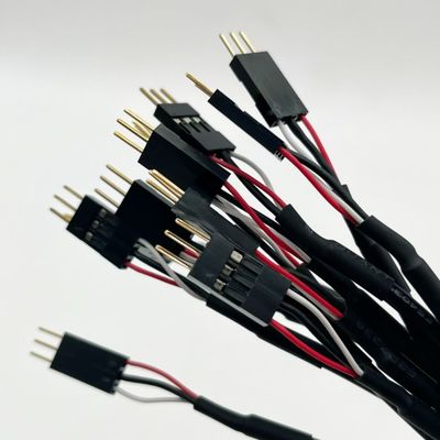 2.54mm Dupont línea masculina femenina Jumper alambre arnés Dupont cable de 15cm negro