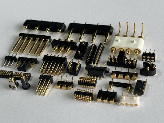Conector Pogo Magnético Cargado por Resorte SMT SMD 2 4 5 6 8 10MM Pines Personalizado C6801 Con Resorte SUS304