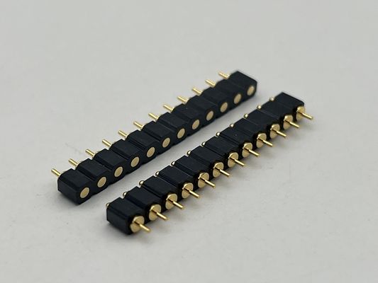 Conector de acoplamiento de pin Pogo tipo SMT 4pin 10pin 12pin de contacto con carga de resorte con alta durabilidad y resistencia a la niebla salina